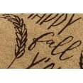 thumbnail image 4 of Entryways Happy Fall Y'all Text Coir Indoor Outdoor Doormat, 17" x 28", Brown, 4 of 6