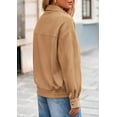 thumbnail image 5 of PRETTYGARDEN Women's Faux Suede Motorcycle Jacket Trendy Fall Fashion Oversized Zip Up Coats Winter Clothes Outerwear, 5 of 9