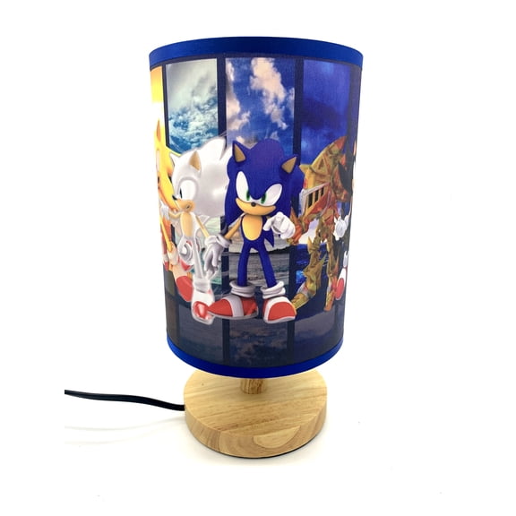 Table Lamp Super Sonic Night Light Wood Base Room Decoration or Great Gift Ideas
