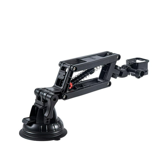 Multi-Compatible Car Shock Absorber Mount for DJI Pocket 3, Insta360 X4, GoPro HERO 13, Action 5 Pro Cameras & Smartphones, Efficient Damping Vehicle Stabilizer, Black ABS