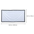 thumbnail image 6 of Projector Screen Cloth Portable Outdoor Anti Crease Polyester Projection Screens, 6 of 6