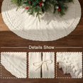 thumbnail image 2 of Falda para árbol de Navidad LimBridge, color blanco crema, 122 cm, tejido trenzado, 2 of 6