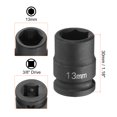 thumbnail image 2 of Uxcell Deep Impact Socket 3/8" Drive by 13mm Metric 6 Point Socket 30mm Long, 2 of 7