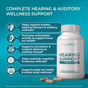 PUREHEALTH RESEARCH Hearing Support Formula - Ear Health Supplement - Calm Ear Support & Auditory Health