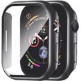 thumbnail image 1 of Smiling Paquete de 2 estuches con protector de pantalla de vidrio templado incorporado, compatible con Apple Watch Series 9 (2023) /Series 8 /Series 7 de 41 mm, estuche rígido para PC, cubierta protec, 1 of 3
