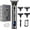 Gun Gray, variant on AMULISS Pro T Outline Clippers Trimmer, Electric Pro Li Blade Grooming Cordless Rechargeable,Professional 0mm Baldheaded Zero Gapped Hair Clipper for Men Silver