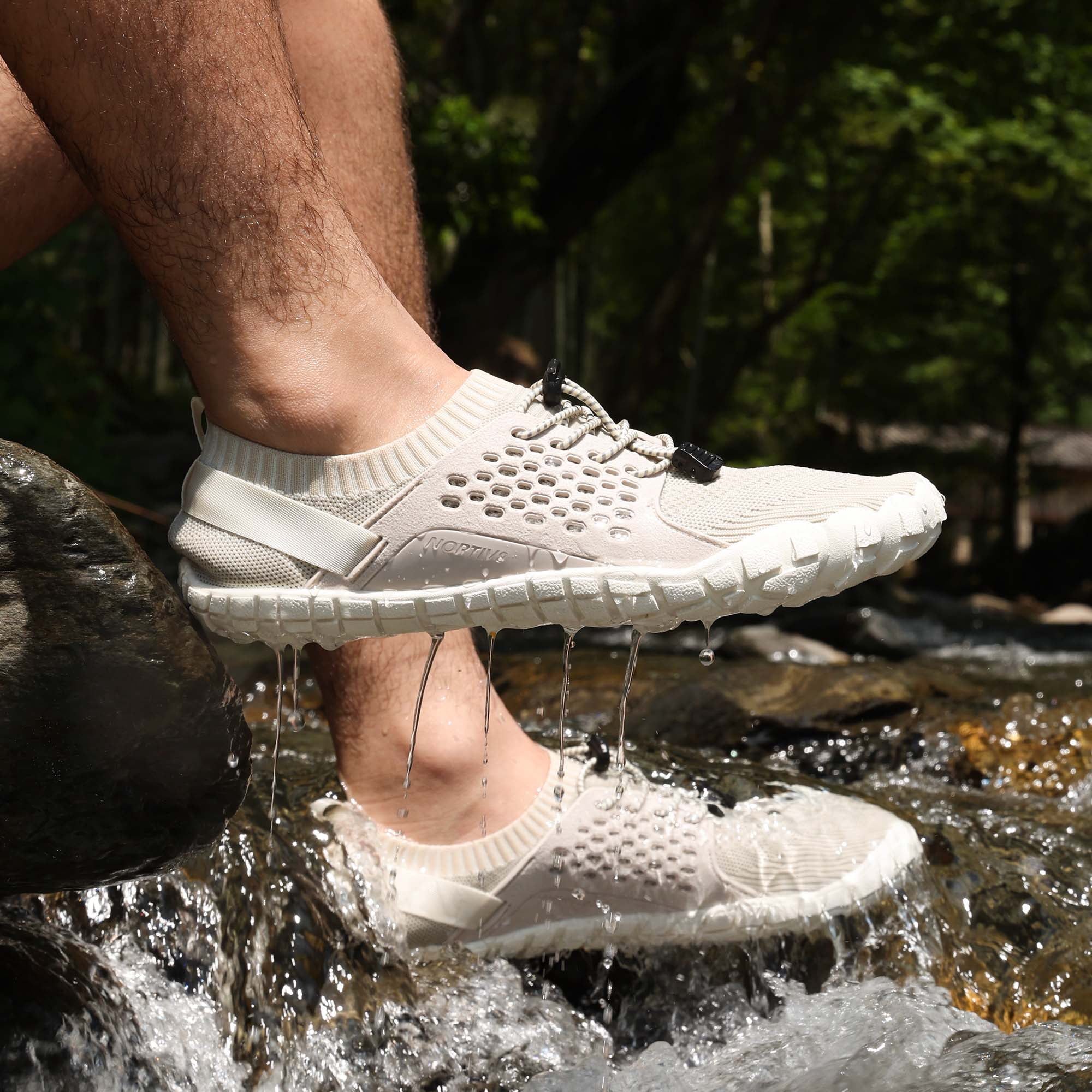 NORTIV 8 Men's Lightweight Barefoot Athletic Water Shoes for Outdoor Swimming Fishing Hiking Diving Surfing and Walking