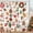 White, variant on Christmas Santa Claus Shower Curtain Winter Snowy Cabin Holiday Bathroom Xmas Tree Gifts Scenery New Year Bath Curtain, Polyester Fabric, Water-resistant, Includes 12 Hooks, Fits 70x70 inch Bathtub