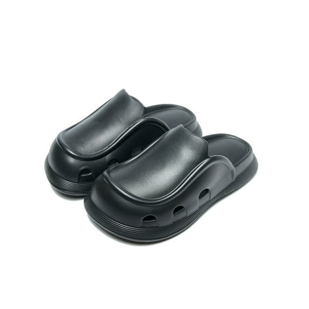 

Colisha Women Platform Sandal Lightweight Summer Sandals Closed Toe Slides Pool Waterproof Beach Shoe Slip On Slipper Black 8.5-9