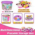 thumbnail image 3 of 1059 Pcs Building Block Set, ENP Friends Building Set for Girls, Heartlake Cafe Hair Salon Building Toy, Gift for Kids 6-12, Pink, 3 of 8