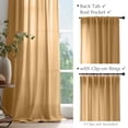 thumbnail image 3 of Cortinas Jinchan, mezcla de lino, 228 x 229 cm, color amarillo mostaza, 2 paneles, 3 of 4