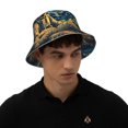 thumbnail image 4 of Kdxio Reflective Bucket Hat - Astronaut Starry Night Print Bucket Hat for Men,Women, 4 of 6