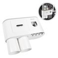 thumbnail image 2 of Toothbrush Holders Wall Mounted Gargle Rack Automatic Toothpaste Dispenser Wall Mounted Toothbrush Cup Holder Set Bathroom, 2 of 2