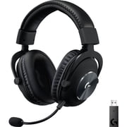 Logitech G PRO X Wireless LIGHTSPEED Gaming Headset with Blue VO!CE Mic Filter Tech, 50 mm PRO-G Drivers, and DTS Headphone:X 2.0 Surround Sound, 20+ Hour Battery Life, for PC, PS5, PS4, Switch, Black