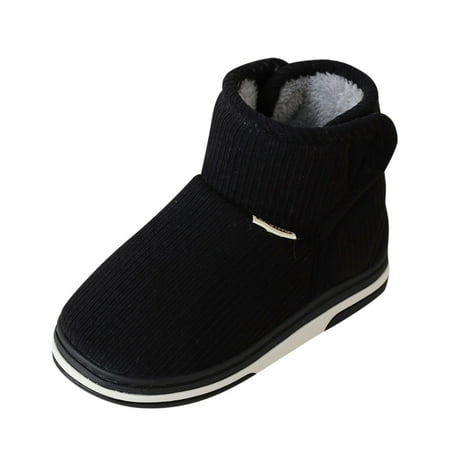 

New Kids Baby Sneakers Childrens Shoes Winter Thick Furry Shoes Flat Heel Casual Home Cotton Slippers Casual Shoes