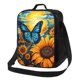 thumbnail image 1 of Balery Colorful Cloud Butterfly Sunflower Caja de Almuerzo y Bolsa de Almuerzo para Hombres y Mujeres, Bolsa de Almuerzo Reutilizable con Gran Capacidad, Bolsa de Almuerzo Aislada, 1 of 7