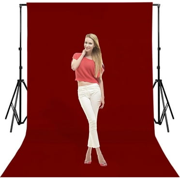 5x7ft Solid Rust Red Portrait Photo Booth Backdrop Studio Fabric Backdrop Bright Red Backdrop Solid Color Backdrop Simple Background Curtain For Wedding Party Banquet