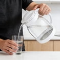 thumbnail image 1 of Lead Free Glass Beverage Pot, Large Capacity Water Jug With Stream-Directing Spout, for Kitchen and Living Room, White, 1 of 6