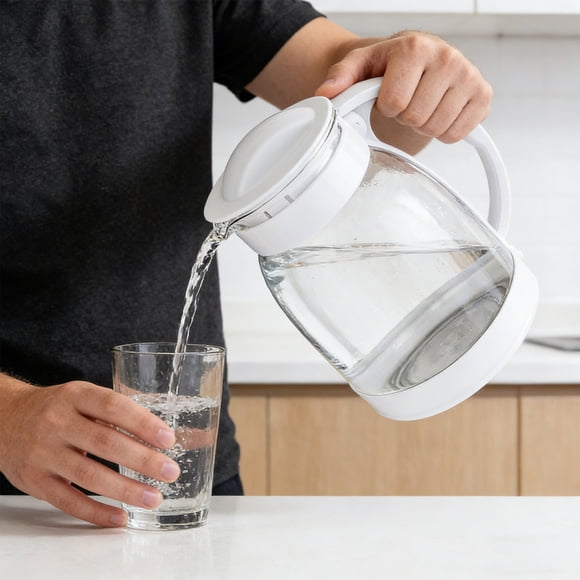 Dvkptbk glass kettle Thickened Large Capacity Lead Free Glass Pot Cold Water Kettle Beverage Pot Cold Waters Jug Juices Pot Beer Pitcher Household Water Bottle