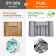 thumbnail image 4 of Organizador de cajones para cubiertos Lifewit, expandible, de plástico gris, 4 of 9