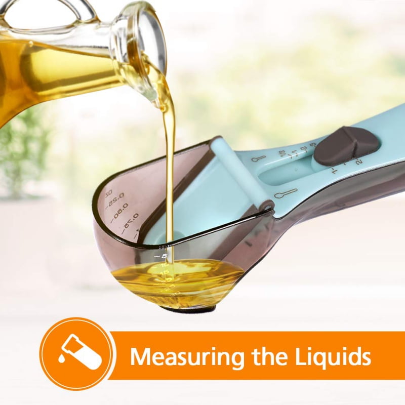 Download 2Pcs Adjustable Measuring Cups and Spoons Set -Large Tablespoon & Small Teaspoon - Magnetic ...