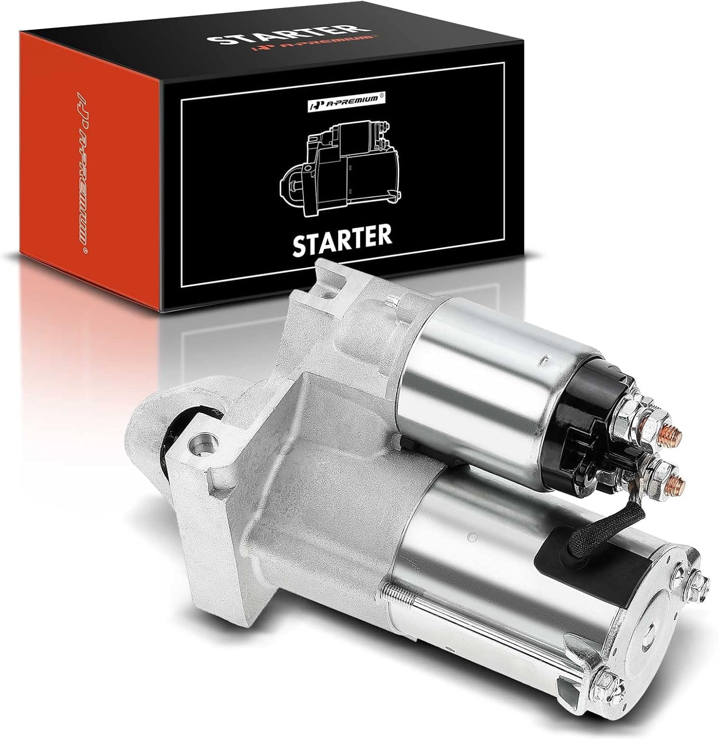 A-Premium Starter Motor Compatible with Buick Rendezvous 06-07, Terraza & Chevrolet Malibu, Uplander & Pontiac Aztek 3.4L, G6, Montana & Saturn Relay, V6 3.5L, 12V 1.2KW 9 Teeth CW, Replace# 12594440