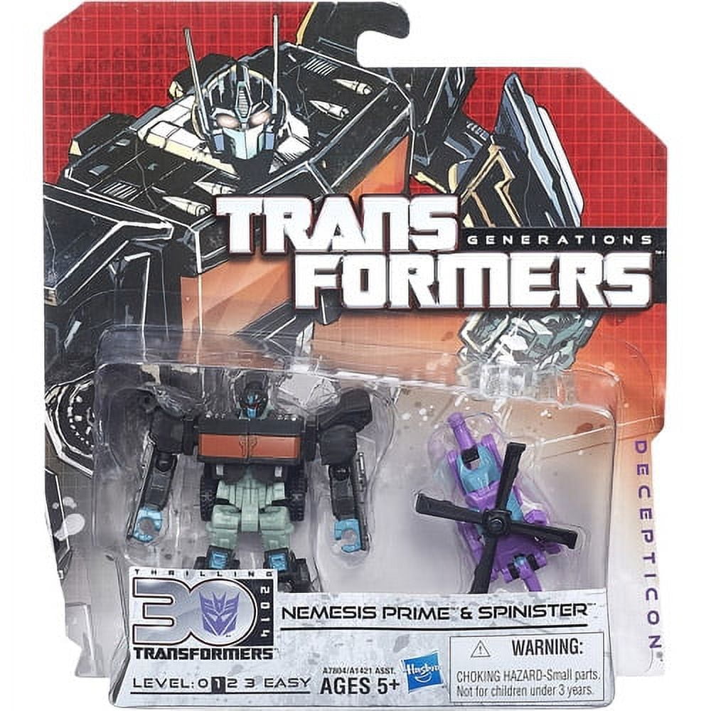 Transformers Generations Legends Class Nemesis Prime and Spinister Figures