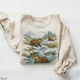 thumbnail image 4 of Vintage Otter Sweatshirt | Wildlife River Scene Pullover, 4 of 7