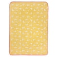 thumbnail image 3 of Modern Moments By Gerber Baby & Toddler Girls Reversible Plush Blanket, Yellow, 3 of 7