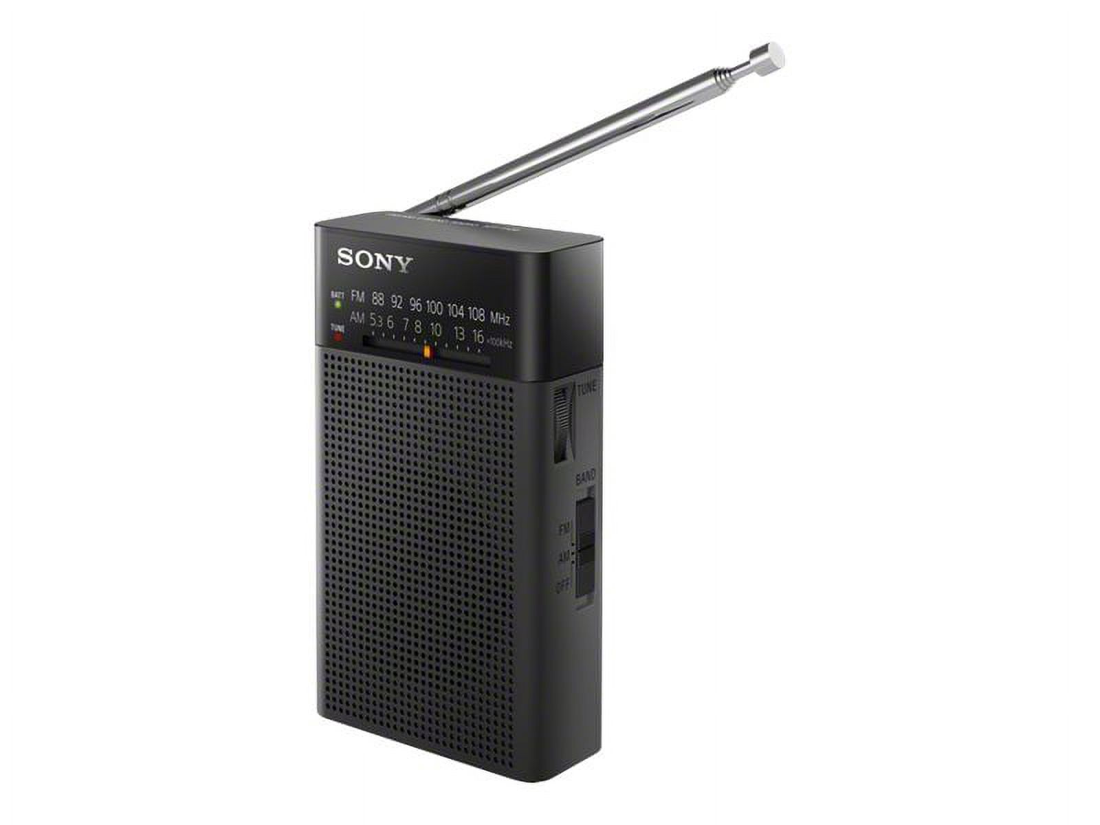 Sony Portable AM/FM Radio, Black, ICF-P26 - image 4 of 11