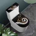 thumbnail image 2 of ZIATUBLE Piano Keys Toilet Tank Lid Cover and Toilet Seat Lid Cover Music Toilet Covers 2 Pieces Set Soft Seat Covers Tank Lip Covers Easy to Install Toilet Seat Lid Cover, 2 of 7