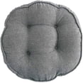 thumbnail image 1 of Nvzi Almohadillas suaves para silla de 18 pulgadas de diámetro, súper cómodas, gruesas, de color sólido, redondas, para cocina, comedor, sillas de oficina (gris, 18" x 18"), 1 of 4