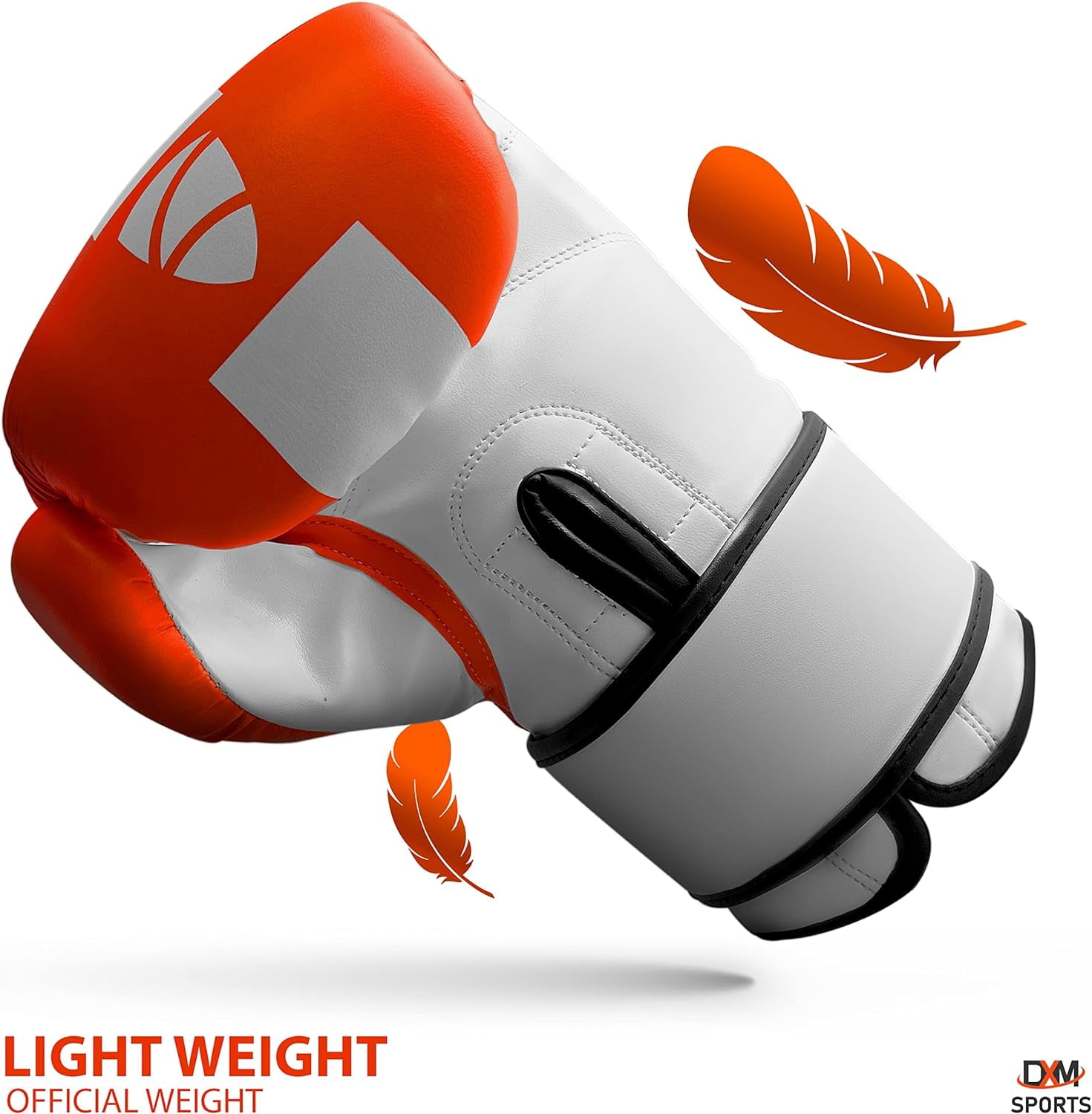 DXM SPORTS Boxing Gloves for Men & Women, Ideal for Heavy Punching Bag Workout Kickboxing, Muay Thai, MMA - 12oz
