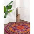 thumbnail image 3 of Rugs.com Calypso Collection Rug – 9' x 12' Fuchsia Medium Rug Perfect For Living Rooms, Large Dining Rooms, Open Floorplans, 3 of 9