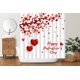 thumbnail image 2 of Cortina de ducha para el día de San Valentín, corazón rojo, rama de árbol, caída de dulce amor, pareja romántica, mujer y niña, cortina de baño para el hogar con ganchos, 2 of 6