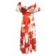 thumbnail image 3 of WILLBEST Vestidos de Verano para Mujer, Modernos, Bohemios, con Estampado Floral, Cuello Redondo, Manga Corta, Cuello En V, Vestido Largo Chica, 3 of 3