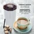 thumbnail image 6 of OVENTE Electric Coffee Grinder, Coffee Mill and Spice Grinder with 2.5oz Capacity, 150W Motor, One Touch Push-Button & Stainless Steel Blades for Uniform Grinding of Beans, Herb or Nuts, White CG225W, 6 of 8
