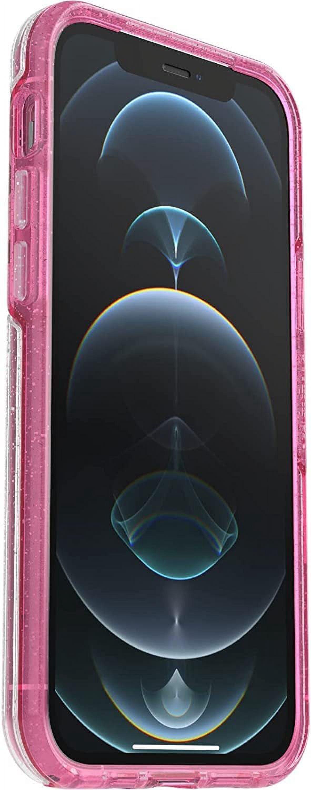 OtterBox Symmetry Clear Series Case for iPhone 12 & iPhone 12 Pro Only - Non-Retail Packaging - Disco Cowgirl Pink