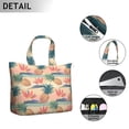 thumbnail image 3 of Travel Tote Bag with Fresh Pineapple Tropical Fruit Prints Large Capacity Weekender Bag Featuring Hawaiian Sunshine Exotic Plant Patterns, Lightweight Multipurpose, 3 of 5