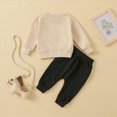 thumbnail image 5 of HCNTES Baby Boy Winter Clothes Boy Baby Clothes Boys Winter Letter Print Sweatshirt Pullover Tops + Pants Outfits Set Tracksuit 9 12 18 24 Months 2T 3T Outfits Boy Clothes, 5 of 7