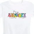 thumbnail image 3 of Peanuts - Snoopy Beach Ball - Women's Short Sleeve Graphic T-Shirt, 3 of 6