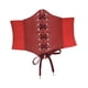 thumbnail image 5 of Cinturón de vestir para mujer Cinturón de mujer Cinturón elástico retro Cinturón de cintura Rojo, 5 of 9
