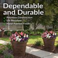 thumbnail image 3 of Sunnydaze Weather-Resistant Double-Walled Arabella Outdoor Flower Pot Planter - 19.5" - Rust Finish - 4-Pack, 3 of 10