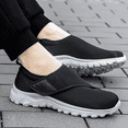 thumbnail image 5 of Leisure sports Velcro elderly shoes with wide and swollen feet for middle-aged and elderly men and women, soft soled walking shoes, 5 of 7