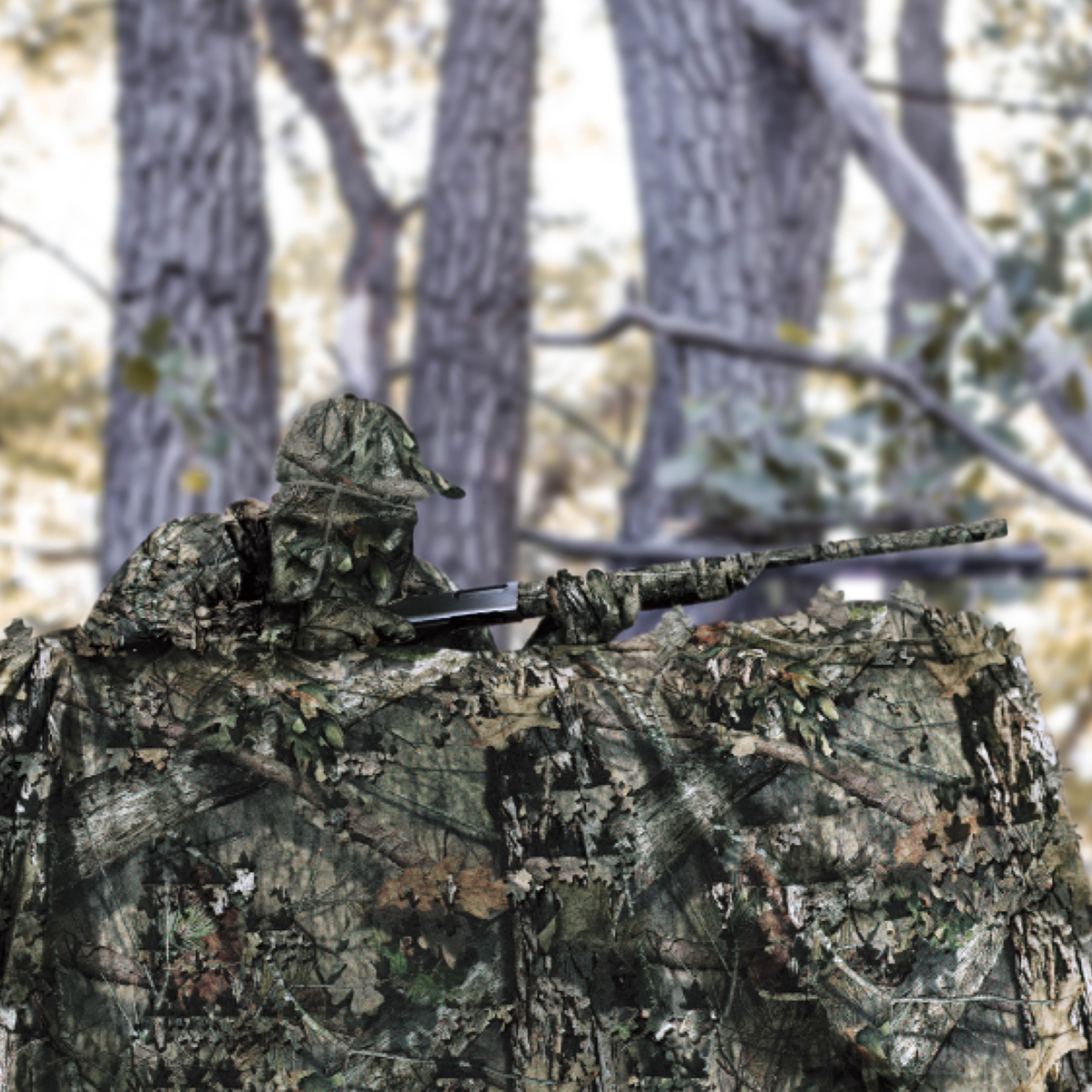 (5 pack) Allen Company Mossy Oak 3D Leafy Omnitex Hunting Blind Material - Lightweight Die-Cut Pattern - Mossy Oak Break-Up Country