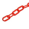 thumbnail image 4 of Unique Bargains 0.2' Diameter 39Ft Length Plastic Chain Barrier, Safety Link Chain Stanchion for Crowd Control, Red, 4 of 6