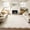 Off white, variant on Nanan 8'x10' Scalloped Area Rug Modern Abstract Rug, Washable Rug Non Slip Solid Indoor Carpet for Living Room Bedroom Playroom, Pink