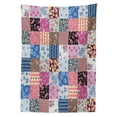 thumbnail image 3 of Ambesonne Vintage Tablecloth Rectangular Table Cover, Checkered Squares, 60"x90", Multicolor, 3 of 4