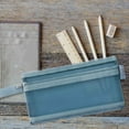 thumbnail image 2 of Kyusrd Morandi Double Layer A6 Mesh Pouch,Handheld Transparent Nylon Zipper Bag with Compact Design,Ideal for Pens Small Accessories, 2 of 3