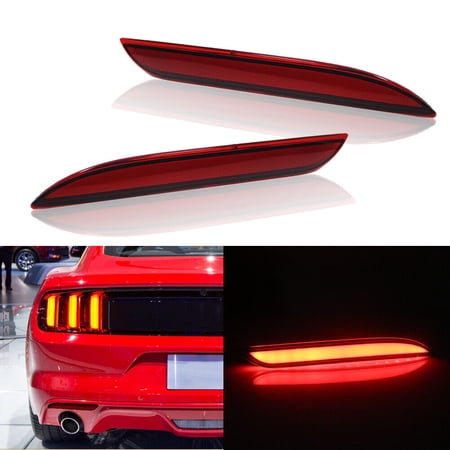 GTINTHEBOX Rear Red LED Brake/Turn/Tail Lamp Light Kit For Ford Mustang 2015-2017